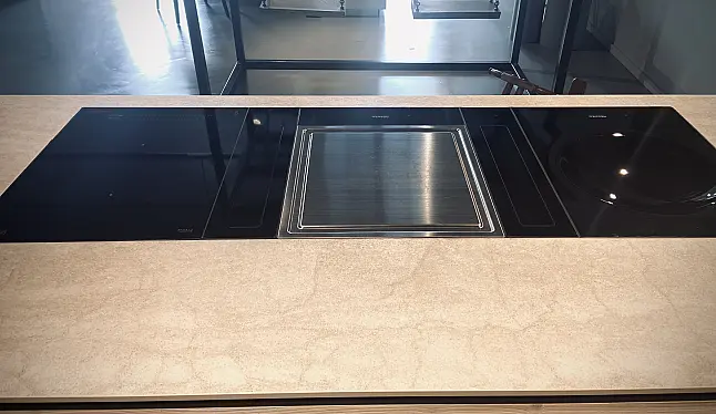 SmartLine Kochfeld-Wokmulde-Teppan Yaki mit Dunstabzug