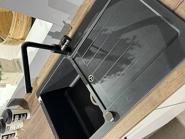 Abverkaufsküche Nobilia Touch Lacklaminat Seidengrau