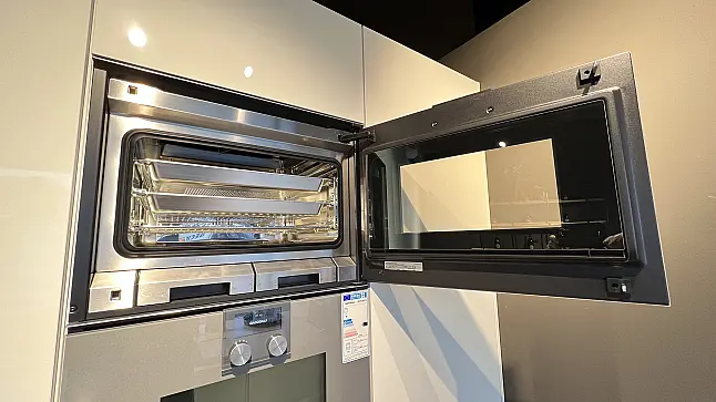 GAGGENAU Dampfbackofen BSP250111 - metallic - Display oben - Rechtsanschlag
