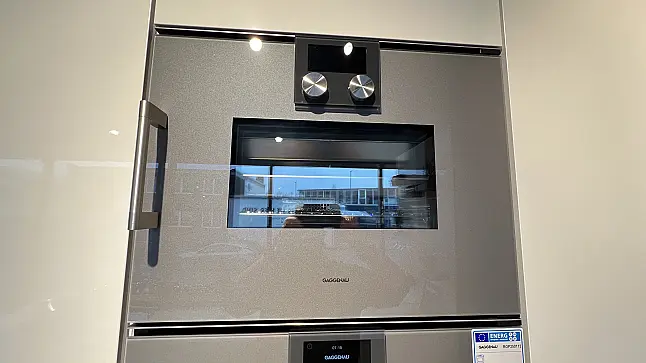 GAGGENAU Dampfbackofen BSP250111 - metallic - Display oben - Rechtsanschlag