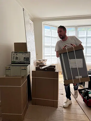 Afwerking tegen krassen en vingerafdrukbestendig, werkblad met houten uitstraling