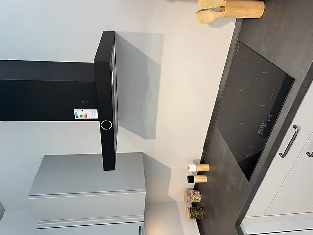 Abverkaufsküche Nobilia Touch Steingrau Supermatt