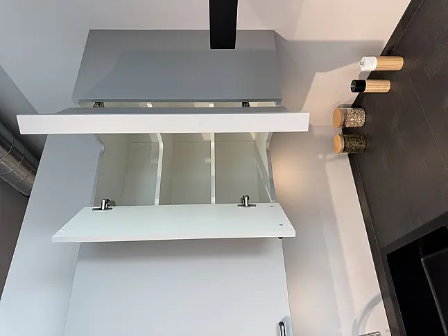 Abverkaufsküche Nobilia Touch Steingrau Supermatt
