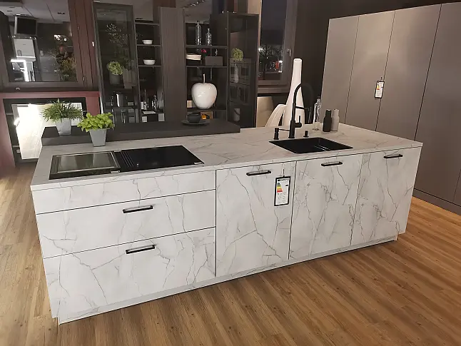 Leicht Inselblock Marmoroptik