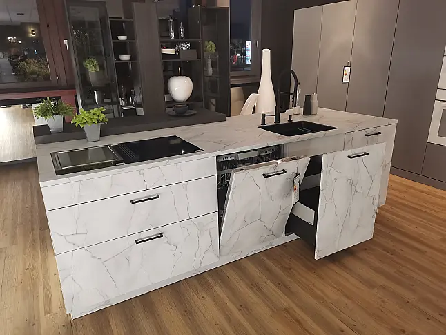 Leicht Inselblock Marmoroptik