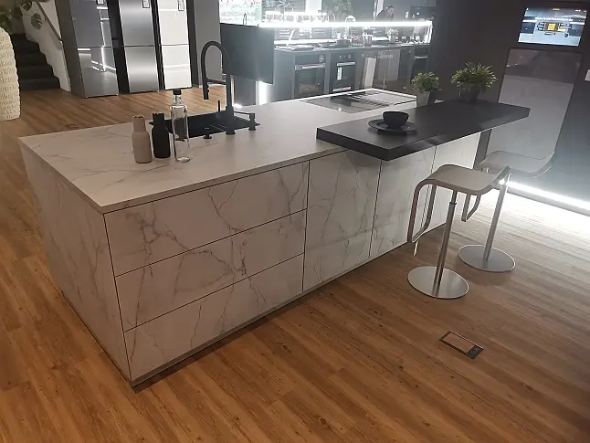 Leicht Inselblock Marmoroptik