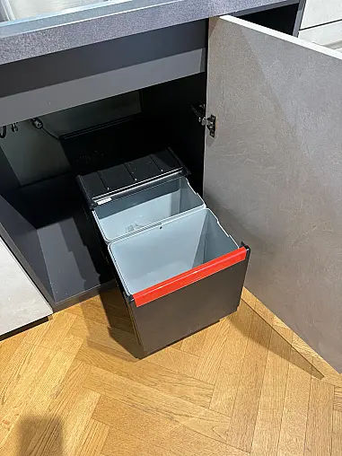 L-Form Küche Schiefer sand NB inkl. E-Geräten komplett ausgestattet inkl. Geschirrspüler