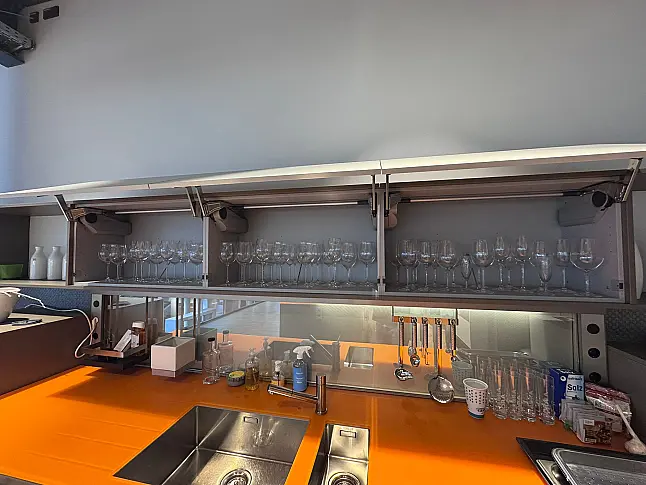 Silbergrau Glas-Küchenarbeitsplatte