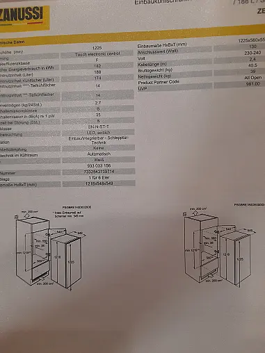 Einbaukühlschrank