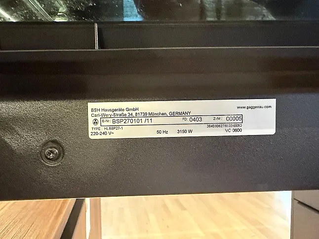Hochwertiger Gaggenau Dampfbackofen Anthrazit aus unserer Ausstellung
