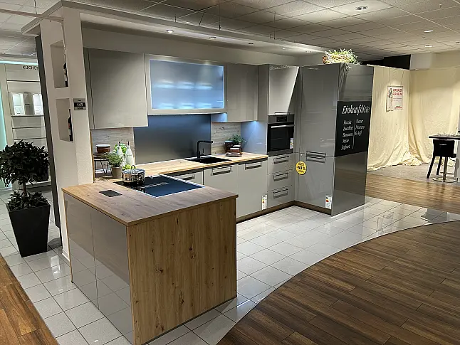 Laser Billant Lacklaminat Hochglanz in Perlgrau
