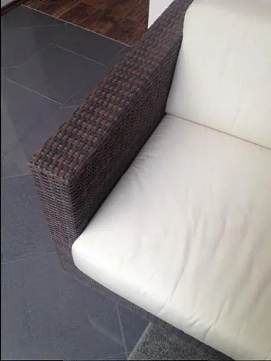 Korbsofa für Außenbereich