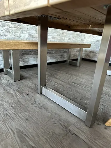 Massivholz-Esstisch inkl. Bank &amp; 3 Stühle