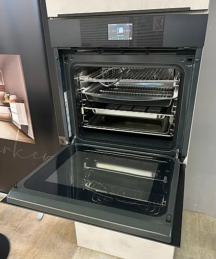 Einbaubackofen mit Mikrowelle und Dampfgaren Neptun Grey Multifunktionsgerät