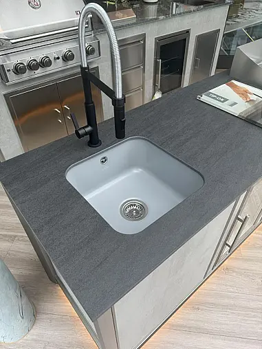 Outdoorküche - mit Spüle Kühlschrank &amp; Teppanyaki