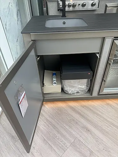 Outdoorküche - mit Spüle Kühlschrank &amp; Teppanyaki