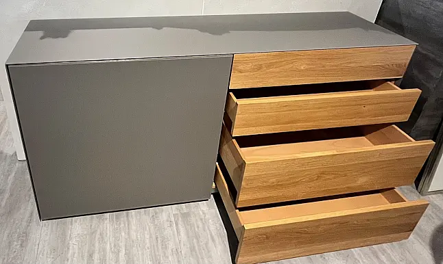 Cubus Pure Anrichte Eiche/Glas