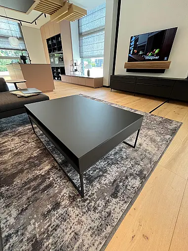 Exklusive Wohnwand / TV-Board / Anbauwand - Nischenrückwand Glas - SmartCube-Regale