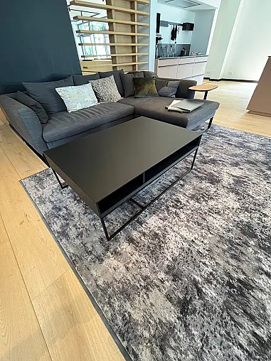 Exklusive Wohnwand / TV-Board / Anbauwand - Nischenrückwand Glas - SmartCube-Regale
