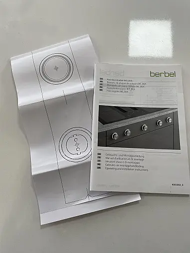 Neue orignal verpackte berbel 1100057 Kochfeld-Knebel für BKF, BKA Edelstahloptik