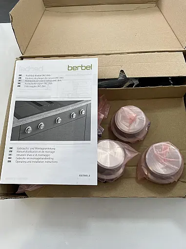 Neue orignal verpackte berbel 1100057 Kochfeld-Knebel für BKF, BKA Edelstahloptik