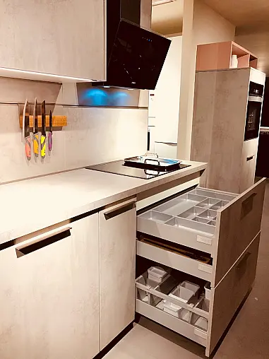 Cocina de exposicion modelo Elba lineal