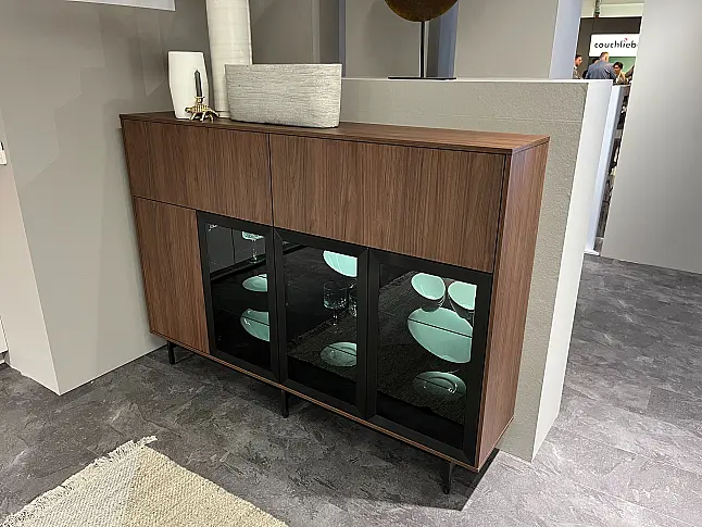 Exklusive Messeküche / Sitzgelegenheit / Viel LED-Beleuchtung / Sideboard / Bora Kochfeld - XL-Schränke
