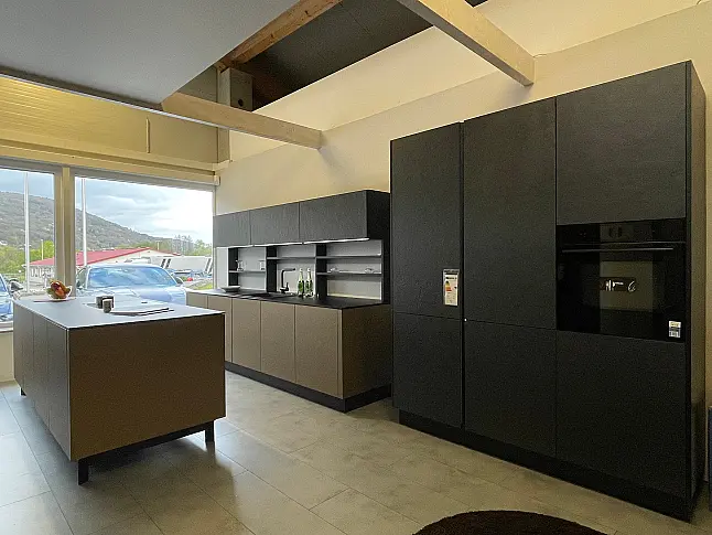 neo exclusive, Grifflos, Touch, Glas exclusive Arbeitsplatte