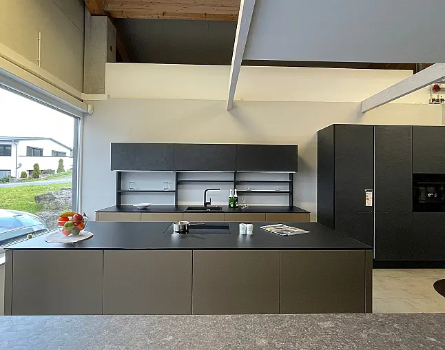 neo exclusive, Grifflos, Touch, Glas exclusive Arbeitsplatte