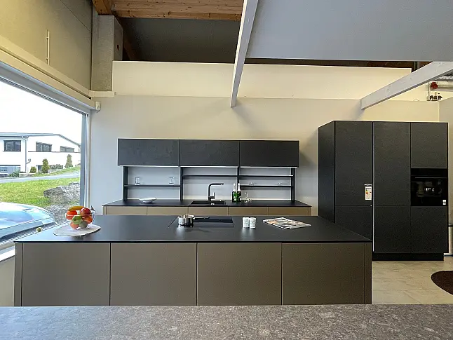 neo exclusive, Grifflos, Touch, Glas exclusive Arbeitsplatte