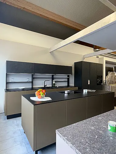 neo exclusive, Grifflos, Touch, Glas exclusive Arbeitsplatte