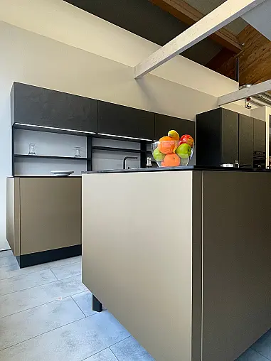 neo exclusive, Grifflos, Touch, Glas exclusive Arbeitsplatte