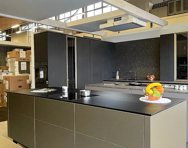 neo exclusive, Grifflos, Touch, Glas exclusive Arbeitsplatte