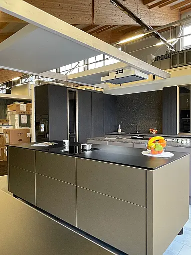 neo exclusive, Grifflos, Touch, Glas exclusive Arbeitsplatte
