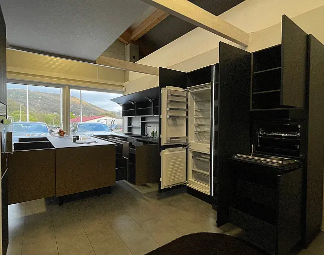 neo exclusive, Grifflos, Touch, Glas exclusive Arbeitsplatte