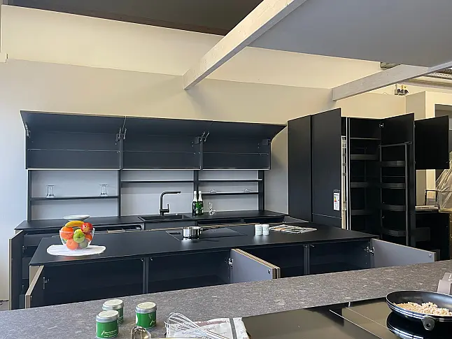 neo exclusive, Grifflos, Touch, Glas exclusive Arbeitsplatte