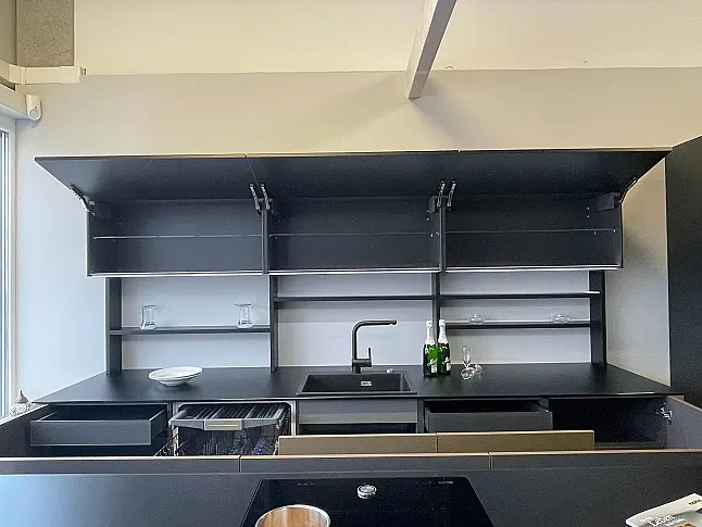 neo exclusive, Grifflos, Touch, Glas exclusive Arbeitsplatte