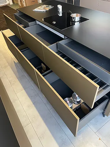 neo exclusive, Grifflos, Touch, Glas exclusive Arbeitsplatte