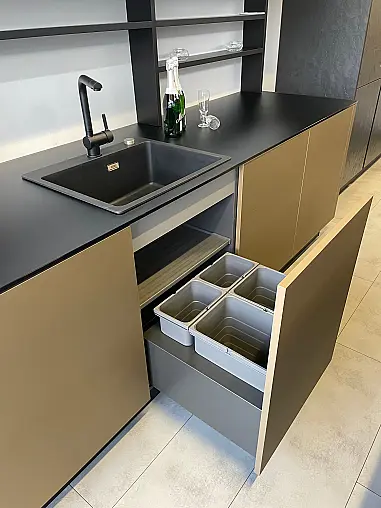 neo exclusive, Grifflos, Touch, Glas exclusive Arbeitsplatte