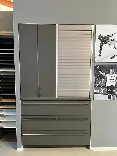 I Unterschrank + Etagen-Aufsatz-Rollladenschrank + Etagen-Aufsatz-Eckschrank