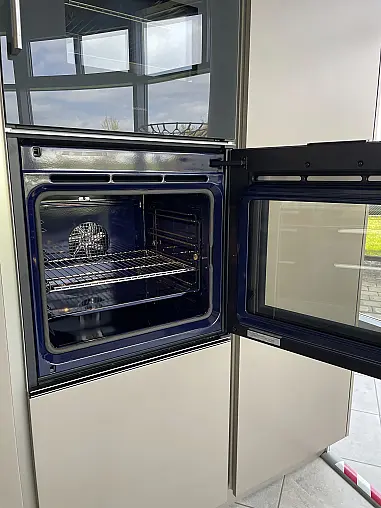 Backofen Serie 200 Vollglastür in Anthrazit, mit Griff, Türanschlag Rechts , Bedienung oben,