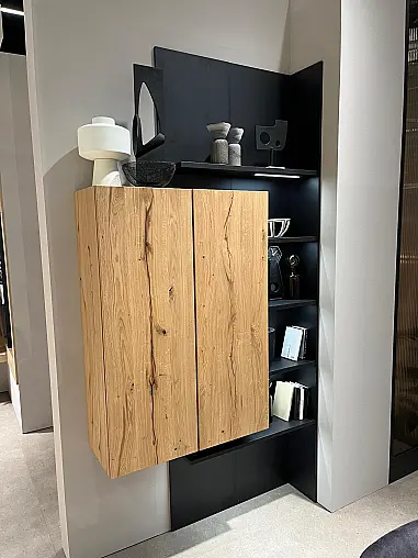 Exklusives Esszimmer inklusive Tisch - 6  Stühle - Hängeschränke und Regalböden inkl. LED-Beleuchtung - Messestück wieder original verpackt