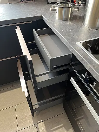 Hochwertige Nobilia Küche Model Senso Schwarz Anti Finger Print