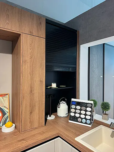 Abverkaufsküche Schüller Smartglass Matt in Kristallgrau
