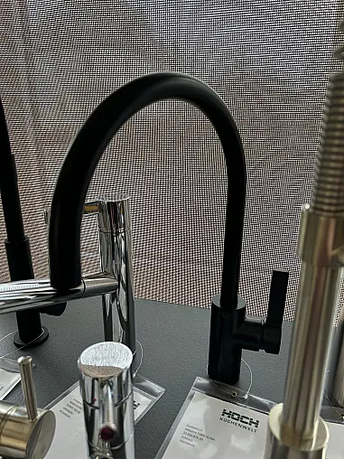 Küchen-Einhebelmischer Hochdruck schwarz matt