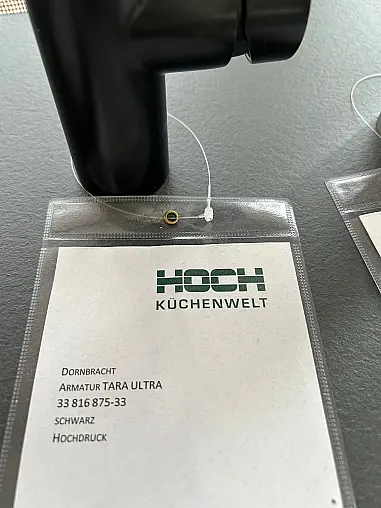 Küchen-Einhebelmischer Hochdruck schwarz matt