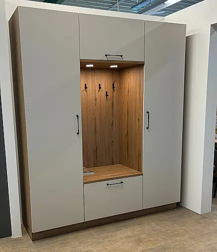 Nolte Garderobe 200 cm Neu&amp;OVP Manhattan Uni Sahara &amp; Vulkaneiche