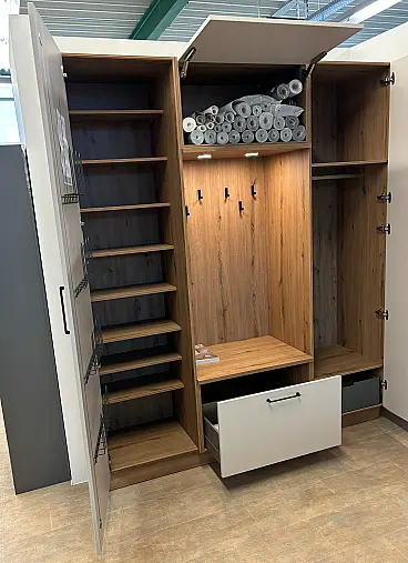 Nolte Garderobe 200 cm Neu&amp;OVP Manhattan Uni Sahara &amp; Vulkaneiche