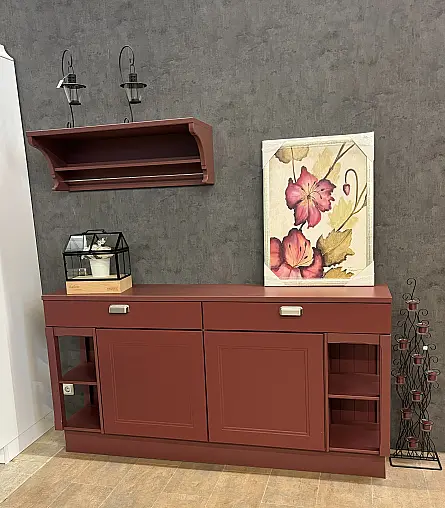 Nolte Landhaus Sideboard WINDSOR Hennarot 180 cm | Musterverkauf