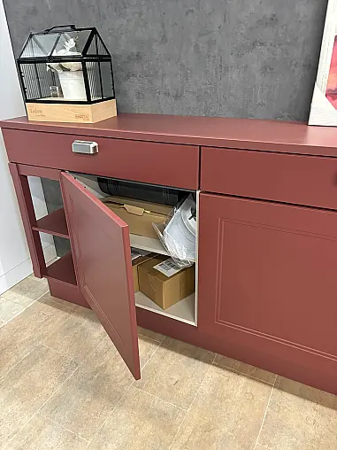 Nolte Landhaus Sideboard WINDSOR Hennarot 180 cm | Musterverkauf